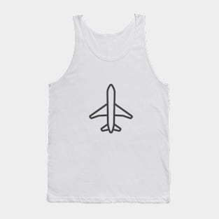 Funny Airplane Icon, Aviation Tank Top